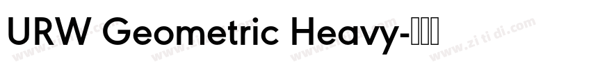 URW Geometric Heavy字体转换